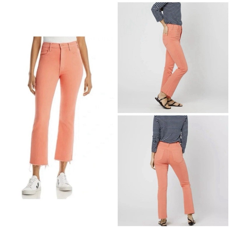 Mother The Hustler Ankle Fray Denim Jeans in Second Chance