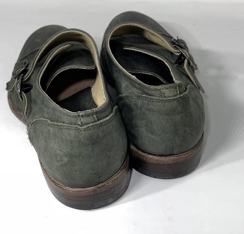 Peter Nappi Mens Green Toned Leather Shoes Sz.8(40)