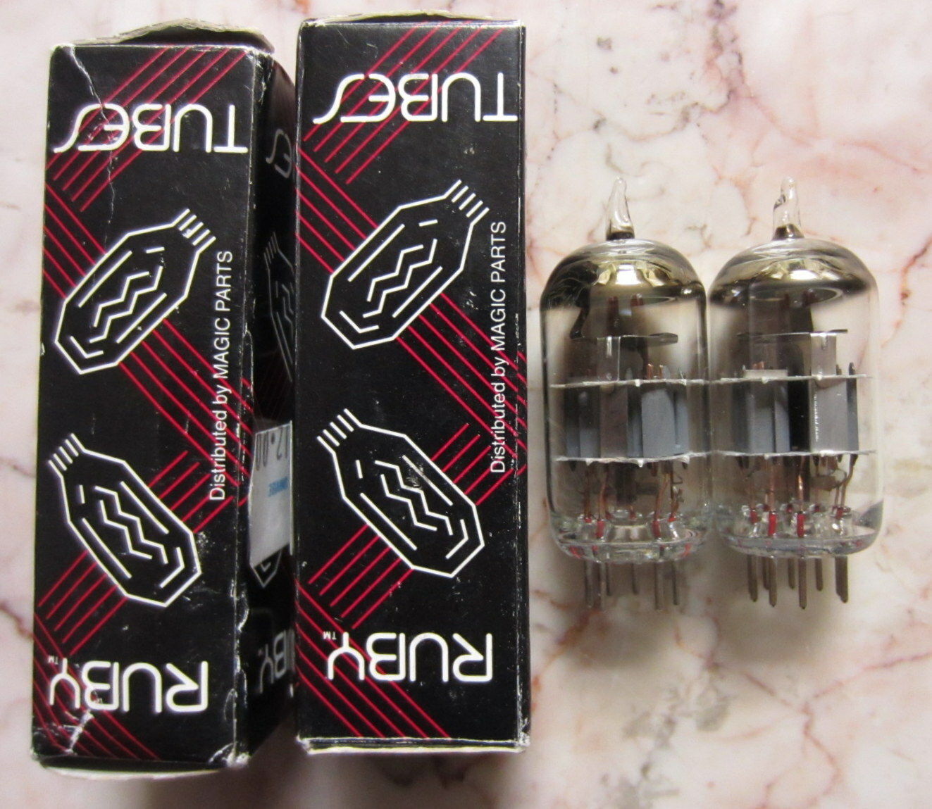 LOT OF TWO NEW RUBY TUBES JJ 12AX7A PREAMP TUBE TESTED 12AX7 AMP