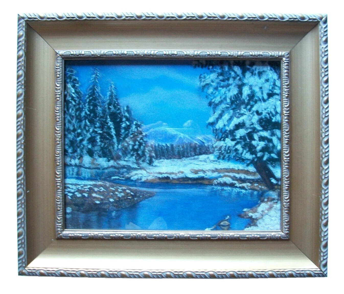 絵画 Winter  in pastel Oil Pastel Painting | How to Paint a Winter Landscape - YouTube