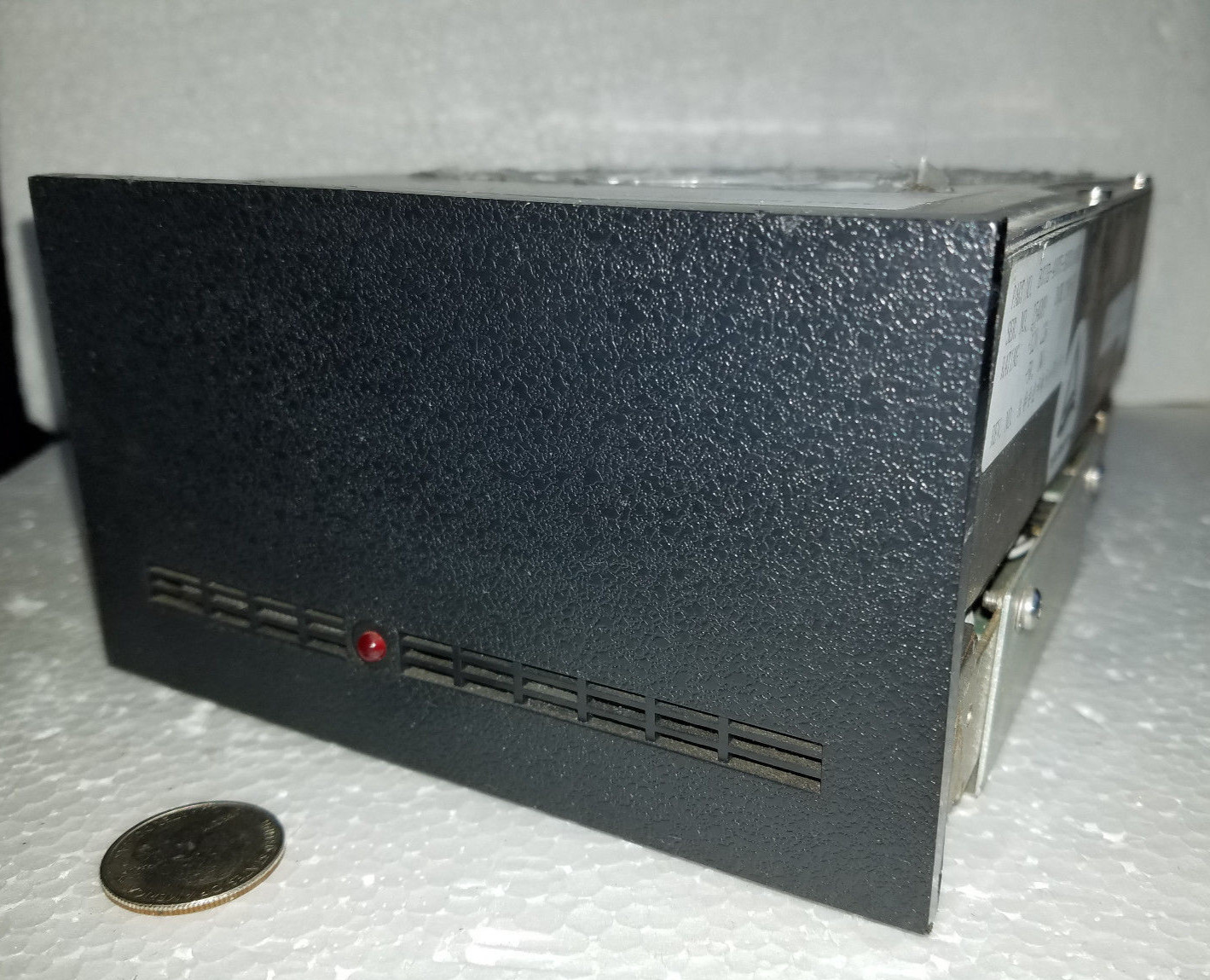 Vintage Fujitsu M2243AS2 MFM Hard Drive with front cover