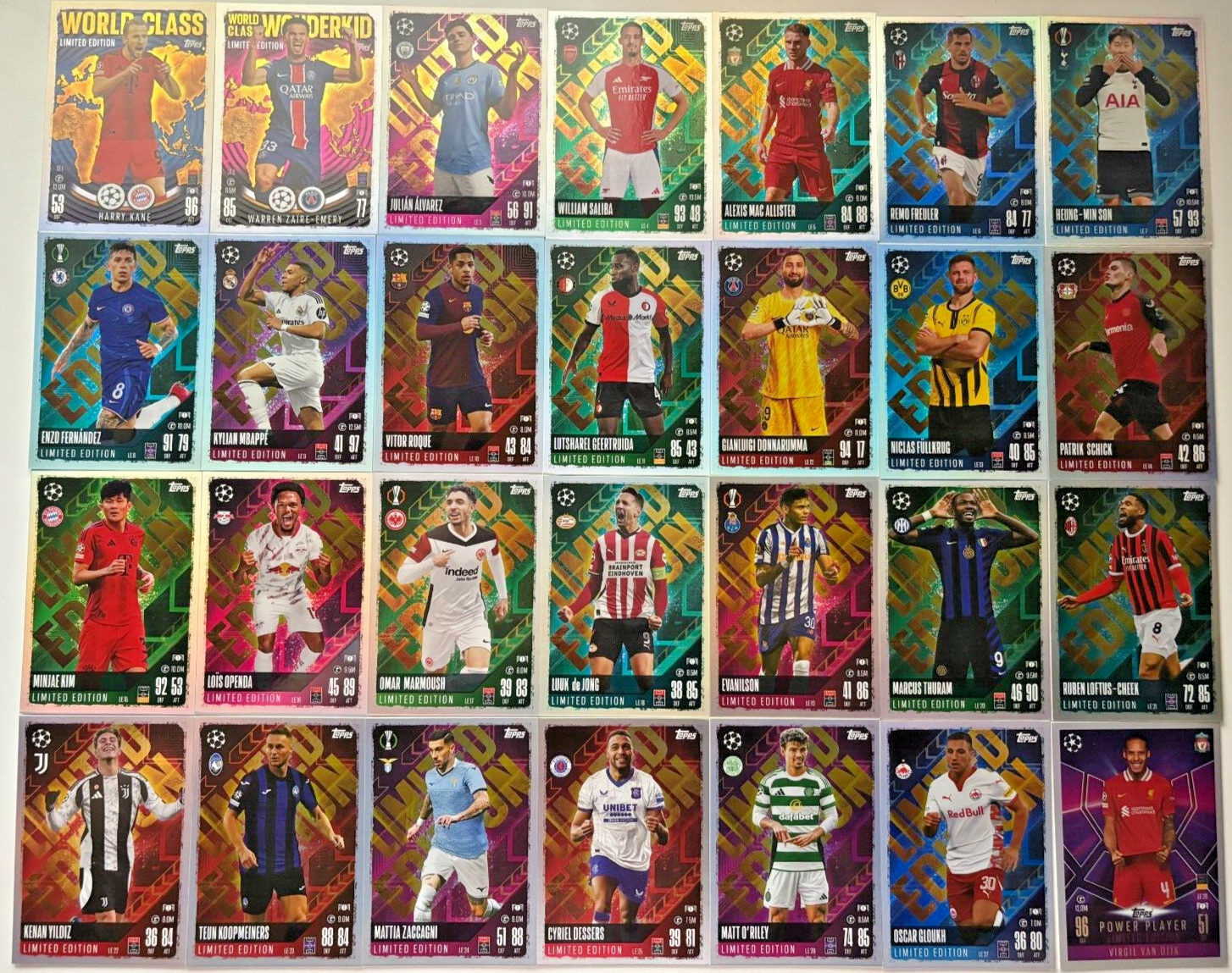 Topps Match Attax 24/25 Champions League 2024/2025 28x Topps Match Attax 24/25 Champions League 2024/2025 28x