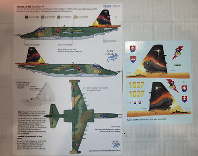 1/48 MIKE GRANT DECALS SUKHOI SU-25K SLOVAKIAN AF