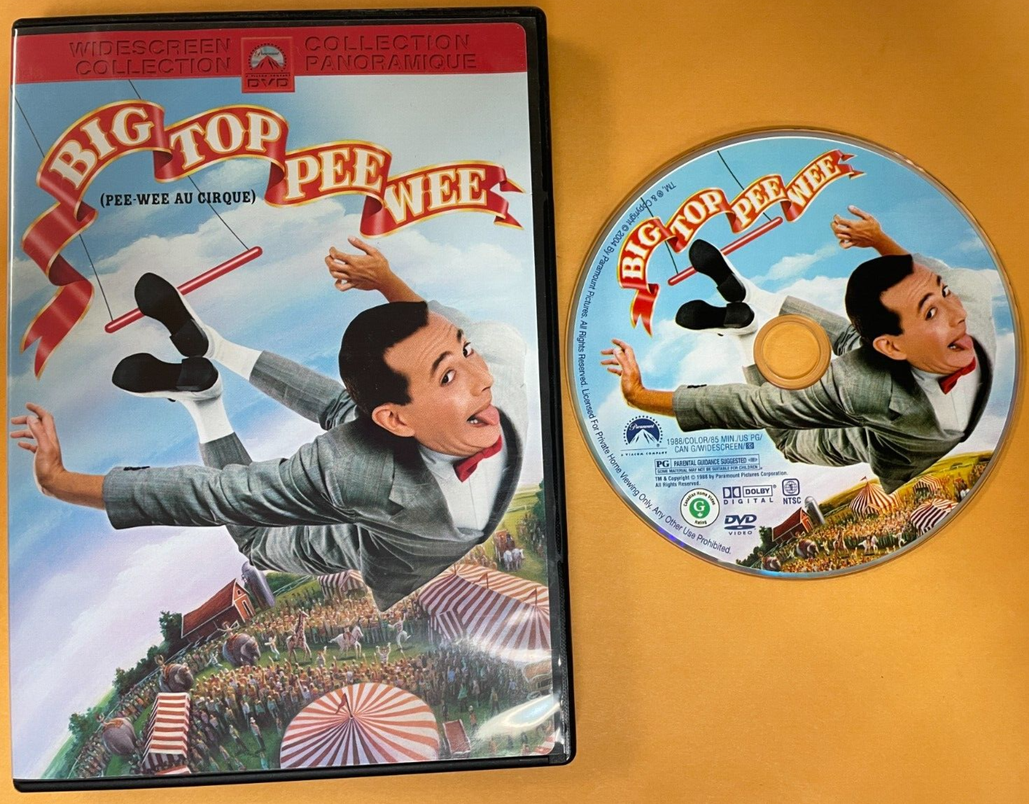 Big Top Pee-Wee Dvd Peewee Widescreen 1988/2004 Pee Wee Paul