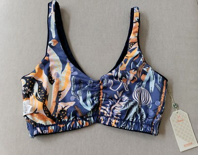 NWT Maaji Women's Front Cinched Reversible Sports Bra, Size M