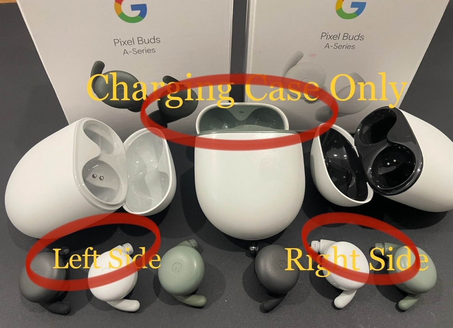 Google Pixel Buds A Series Wireless Headset LEFT/RIGHT Google Pixel Buds A Series Wireless Headset LEFT/RIGHT