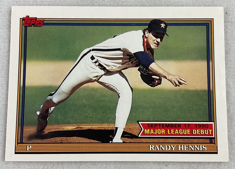 1990 Topps Major League Debut Card #066-Randy Hennis
