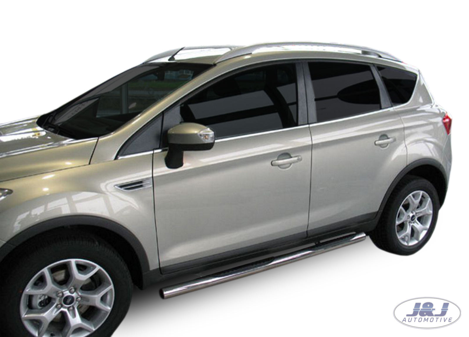 SB335 Ford Kuga 20072013 Luxury Chrome Side Steps Bars Running Boards eBay