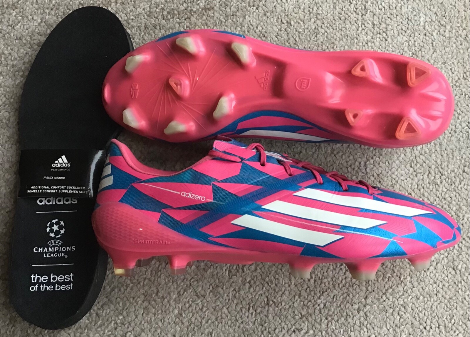 purple f50 football boots