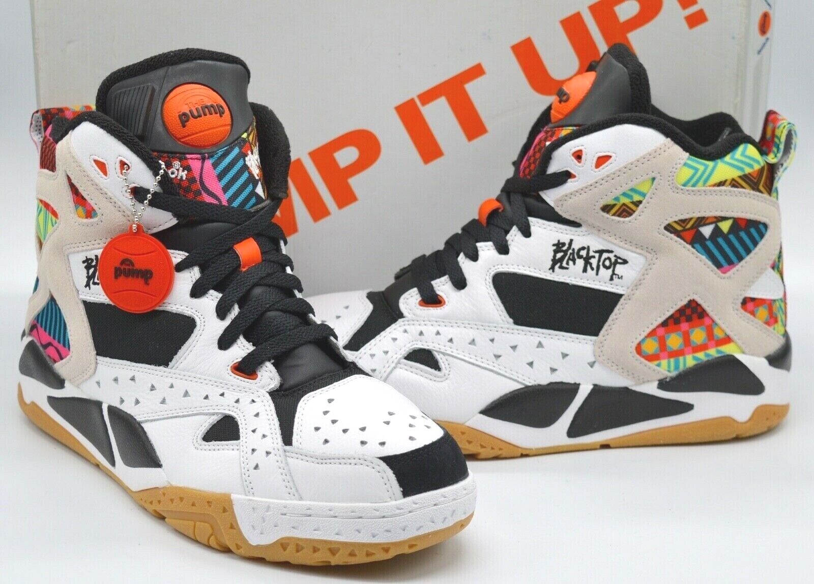 reebok pump black top