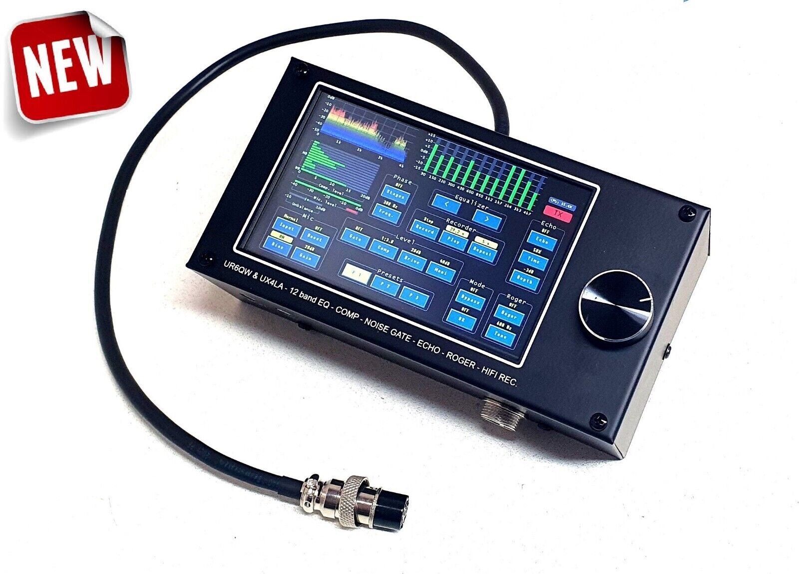 12 Band Full Digital Sound EQ Record 48V for ICOM Noise Gate 12 Band Full Digital Sound EQ Record 48V for ICOM Noise Gate