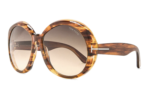 TOM FORD TOM FORD FT1010-55B-62 COLOURED HAVANA SUNGLASSES