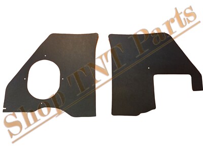 1961-1962 Chevy Full Size Kick Panel Boards With Air Black Impala Biscayne Nomad