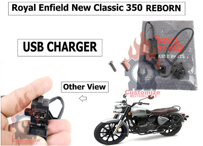 Royal Enfield ''USB Charger with Screw'' Fit for ''New Classic 350/Meteor''