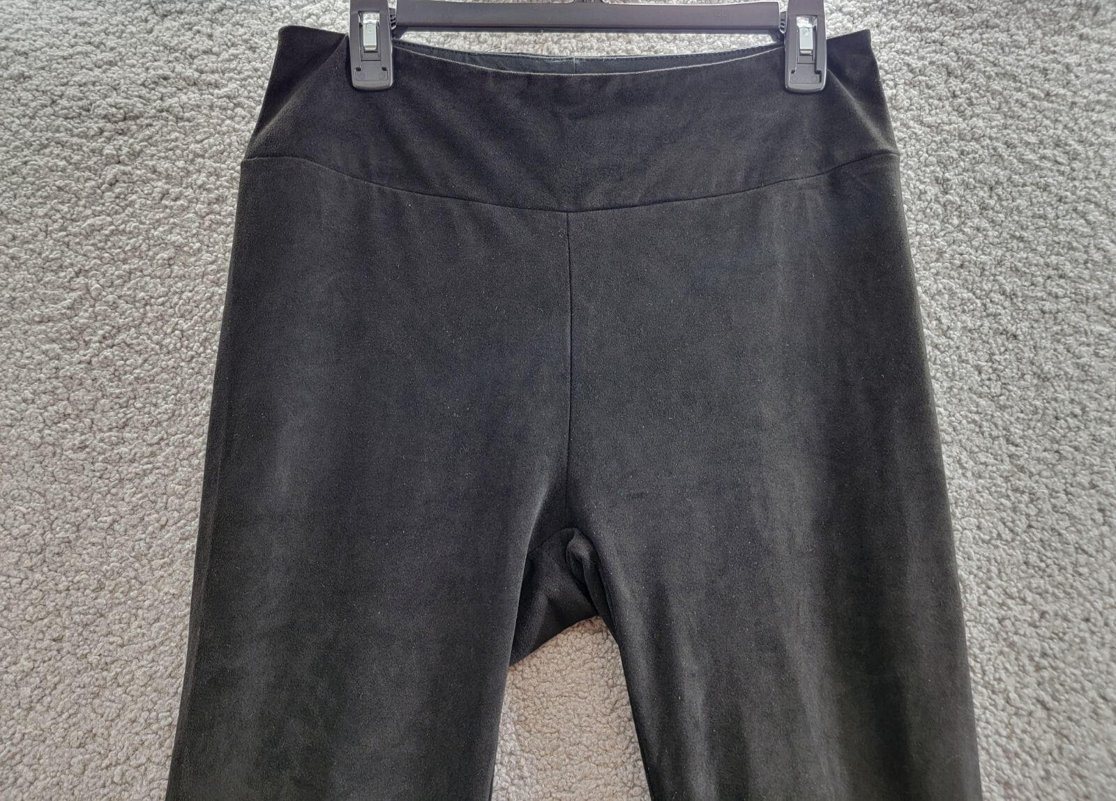 Splendid Faux Suede Leggings Women's Large Black Pull-On Style - Picture 3 of 17