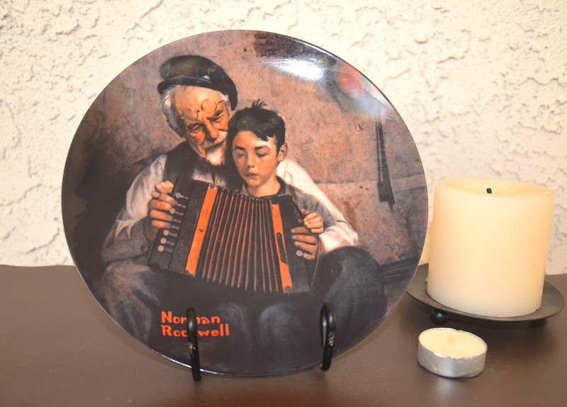 Rare Norman Rockwell "The Music Maker" Collection Plate 1981 limited