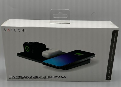 Satechi Trio Wireless Charger w/ Magnetic Charging Pad *Open Box*