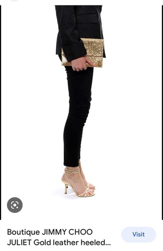 かなママ！JIMMY CHOO☆サンダル☆37☆正規品 フェイエンス シティ サンダル |ブラック ナッパ レザー