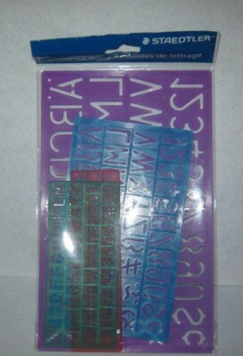 Steadtler - Lettering Guides - Package of 4 - New