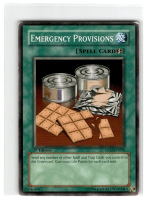 Yu-Gi-Oh! Emergency Provisions Common SDS2-EN026 Moderately Played 1st Edition