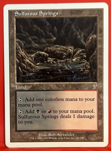 MTG (日)硫黄泉 / Sulfurous Springs【5ED 14729.jpg