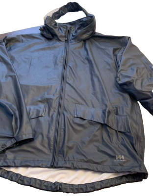Helly Hansen Blue Rain Waterproof Hooded Jacket RN 73983 CA