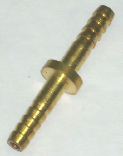 Brass 3/16" Twin Welding Hose Splicer Union w Stop for Mends Gas or Liquid 10pk