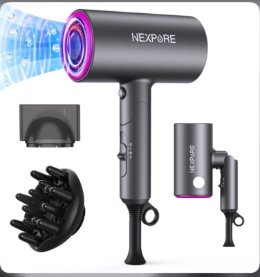 Hair Dryer, NEXPURE 1800W Professional Ionic Hairdryer for Hair Care