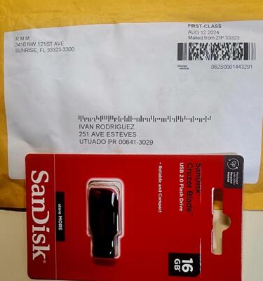 SanDisk Cruzer Blade 32GB USB 2.0 Flash Drive Thumb Memory