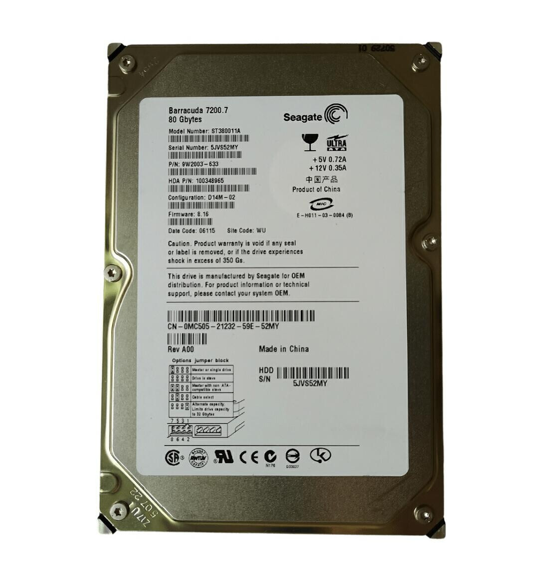 (未使用･未開封品)　250GB BARRACUDA 16MB 7200 RPM 7z28pnb Seagate 250GB Internal Hard Disk Drives for sale | eBay