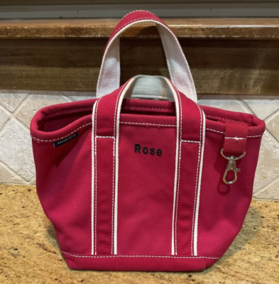 Small red tote bag clearance