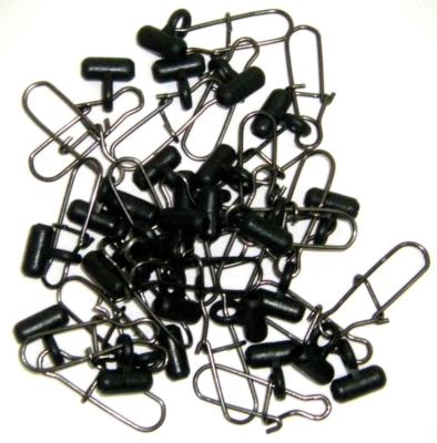 Eagle Claw 02162-102 FISHFINDERS W/DUOLOCK SNAP SINKER SLIDES LARGE BLACK 24 PK