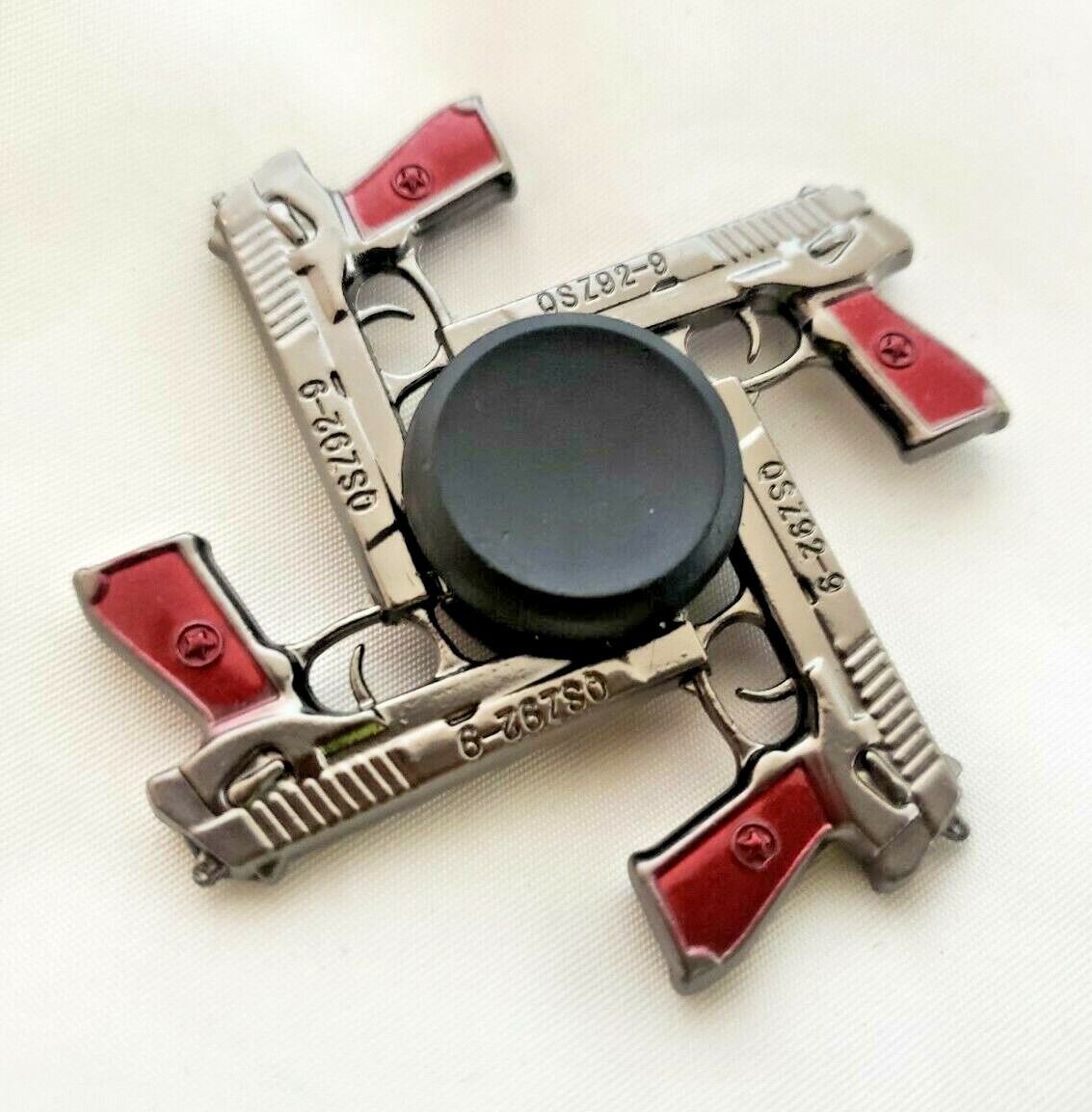 9-MM Berettas Guns Metal Fidget Spinner Toy Boys Girls Kids Adults ADHD Focus 