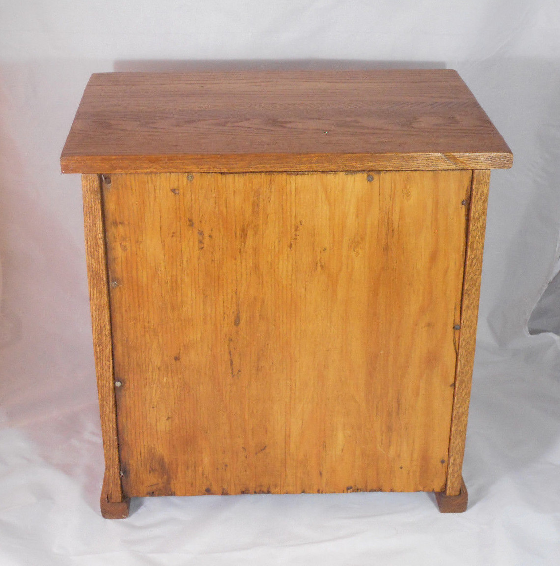 Vintage Oak Hand Made 3-Door Desk Top Bureau 15