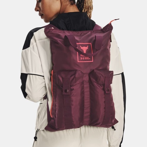 

Женский спортивный спортивный рюкзак Under Armour UA Project Rock Gym Sack, бордовый #600, Under Armour UA Project Rock