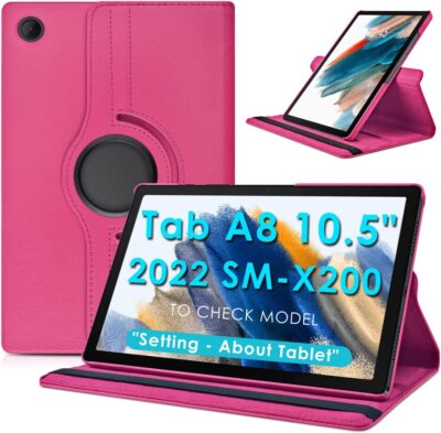 360 Rotating Case for Samsung Galaxy Tab A8 10.5 inch Folio Leather Tablet Cover