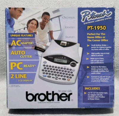   Brother P Touch Electronic Labeling System PT-1950 Label Printer NIB