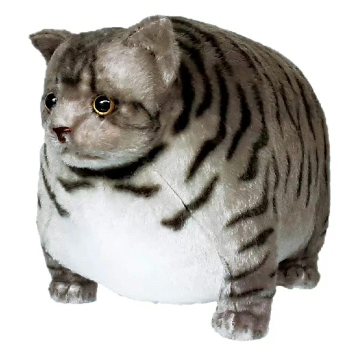 Fatty Zoo Cat silver tabby Stuffed Animals Japan 16inches | eBay