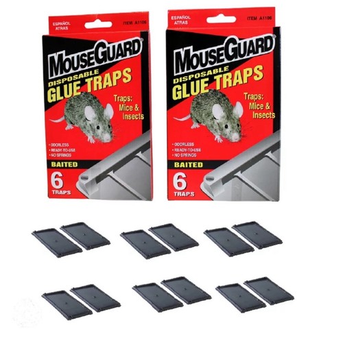 12 Pcs Baited Traps 2x 6 Pack No Springs