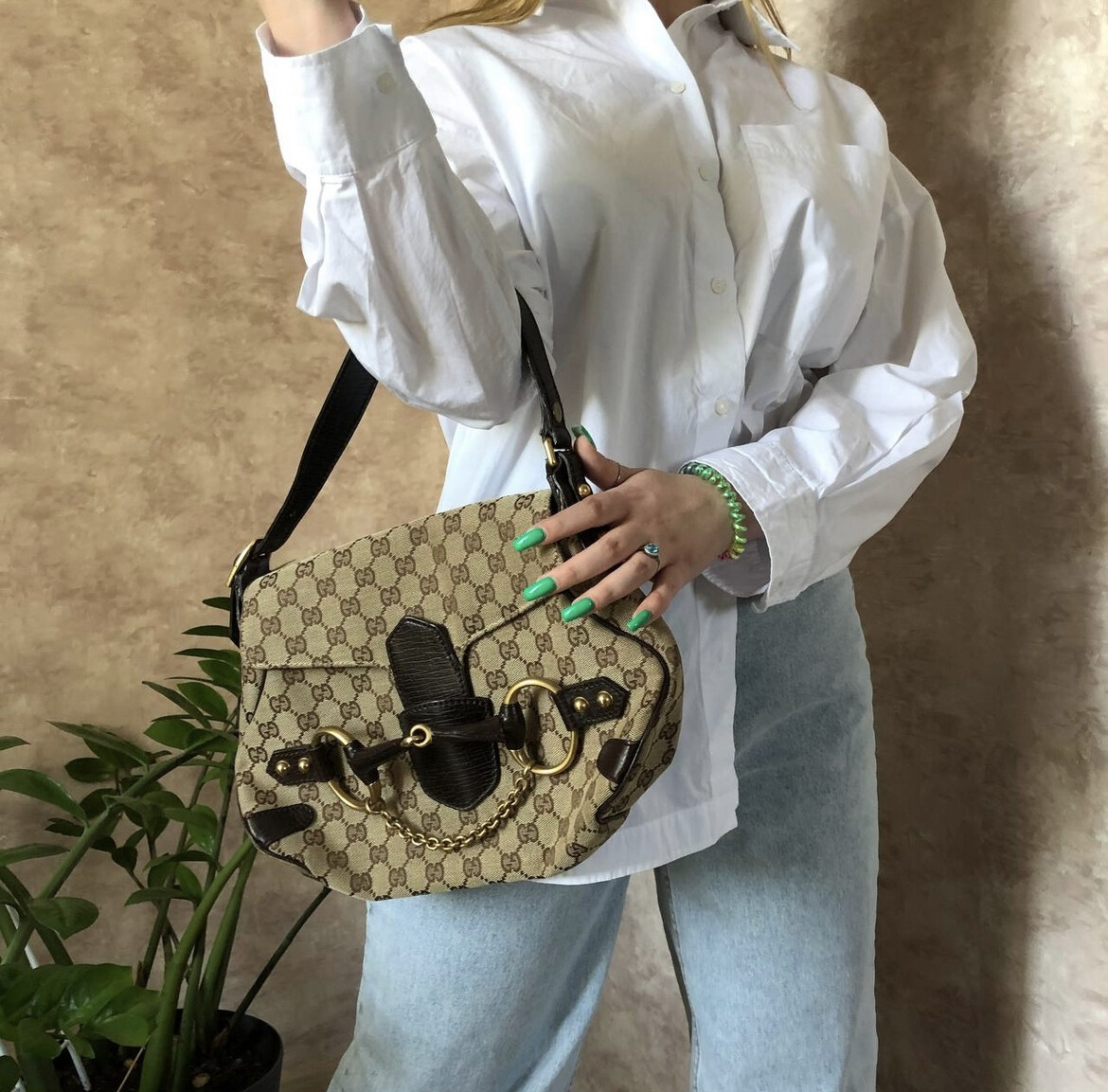 Gucci Authentic Very Rare Vintage Horsebit Baguette Shoulder Gucci Authentic Very Rare Vintage Horsebit Baguette Shoulder