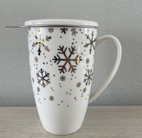 Sweese Porcelain Tea Mug with Infuser and Lid Loose Leaf Tea