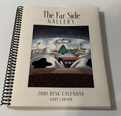 Gary Larson THE FAR SIDE 2001 Daily DESK CALENDAR - No writing - Spiral  book | eBay