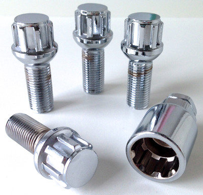 4 x wheel locking bolts M14 x 1.5 Radius Seat 27mm Thread Length. Mercedes