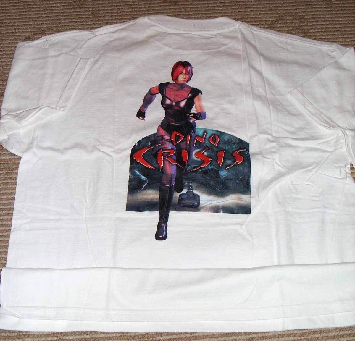 【NOS】90's CAPCOM \"DINO CRISIS\" Game Tee VINTAGE 90' DINO CRISIS CAPCOM PLAYSTATION PS1 GAME PROMO T