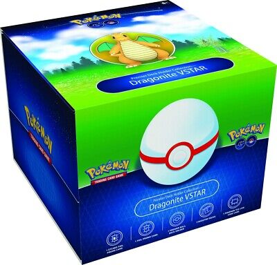 Pokemon GO Premier Deck Holder Box Dragonite VStar Collection Sealed