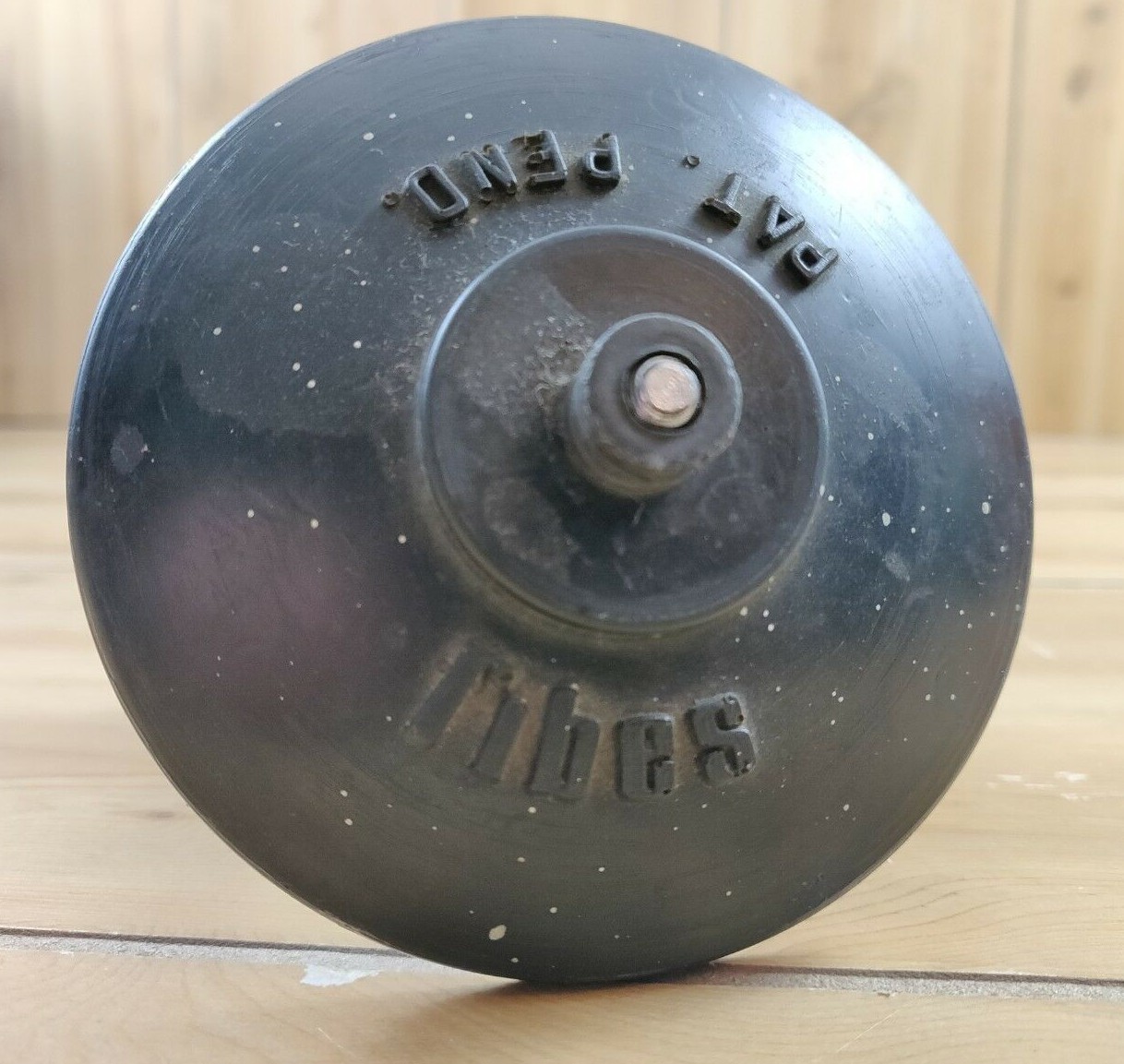 Vintage Cymbal Stand Rare Drum Hardware Silver w/ Fibes Plastic Seat Holder