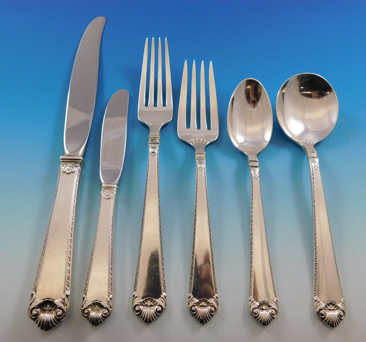 Lamerie by Tuttle Sterling Silver Flatware Service for 8 Set 48 Pieces