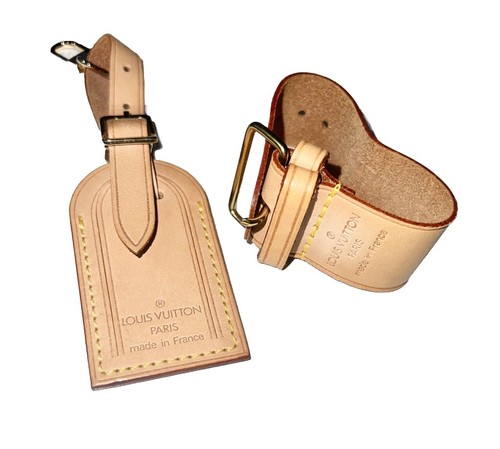 Louis Vuitton Name Tag w/ Strap Poignet 1 Set AUTHENTIC