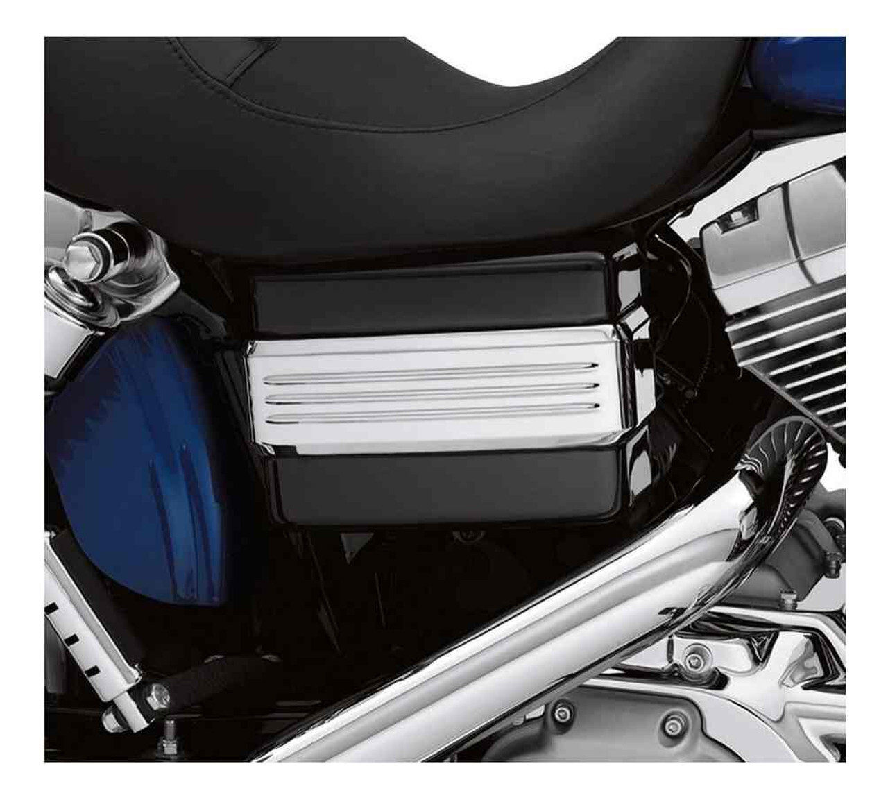 Chrome Battery Cover Band 66439-07 Harley '06-'17 Dyna