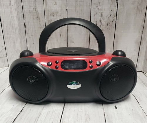 Blackweb BWA17AA003 Bluetooth Boombox Radio - Black/Red